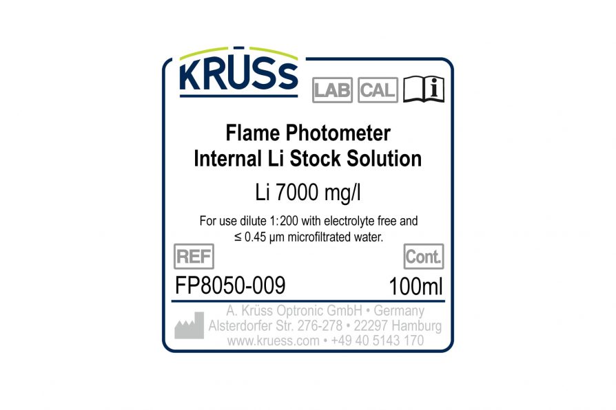 Photomètre de flamme-Lithium-Guide-Solution-Concentré-Kruess