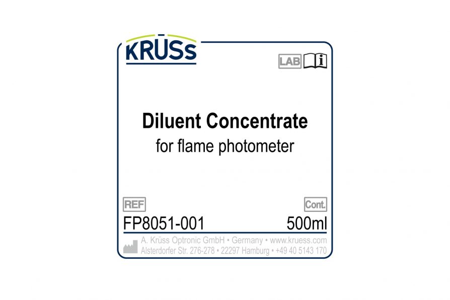 Accessoires de photomètre de flamme - Nettoyage - Solution - Diluant