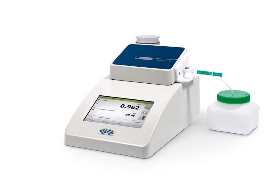 Density meter-Bending transducer-Luer-syringe-manual-Kruess