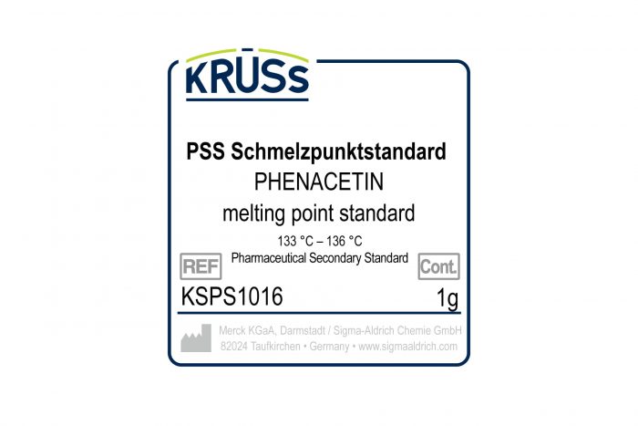 Melting point measurement - phenacetin reference - PSS standard calibration