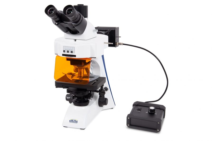 Microscope-Trinocular-Transmitted-light-Fluorescence-Kruess_MBL4000-T-F-PH-LED